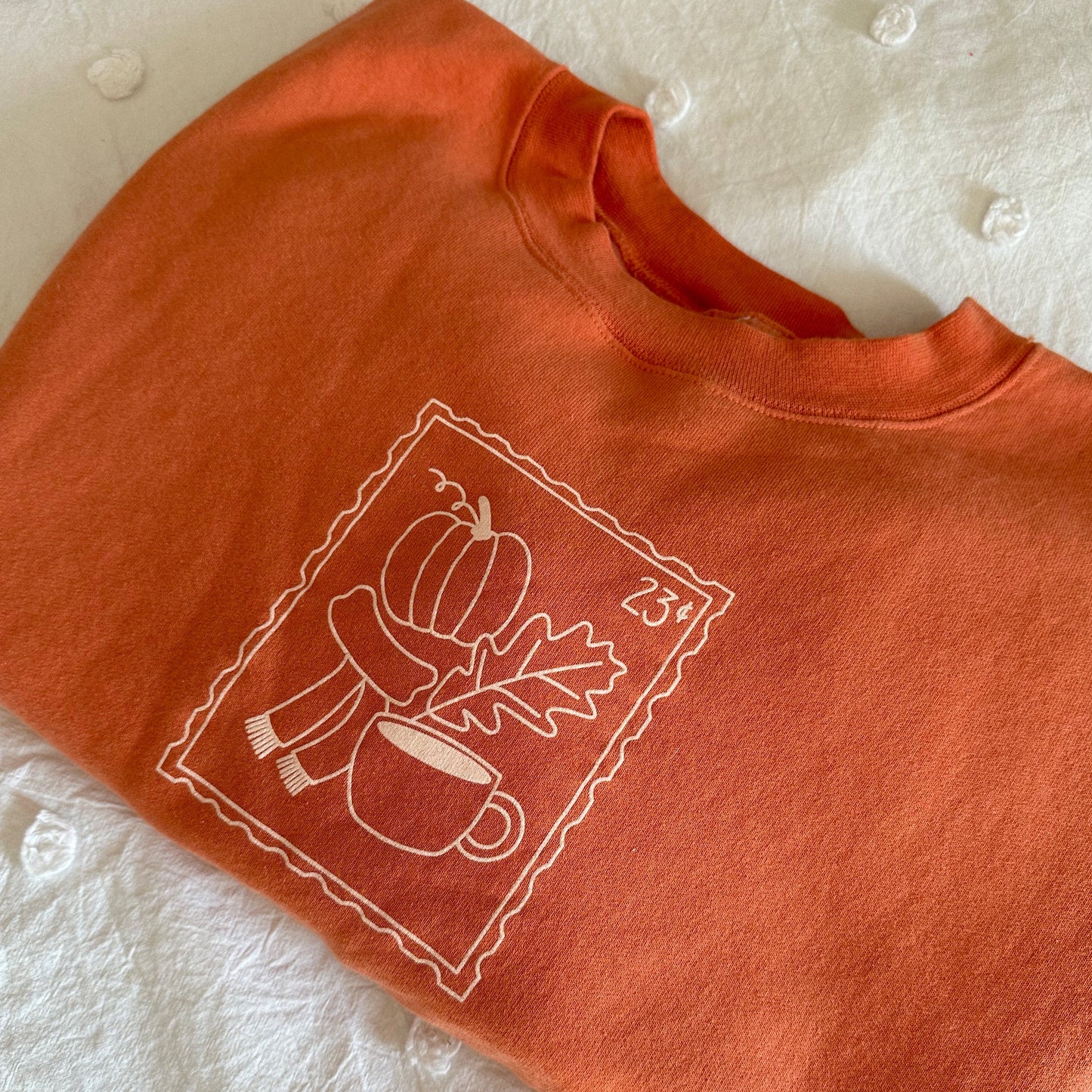 All The Fall Things Stamp Crewneck Sweatshirt (Pumpkin)